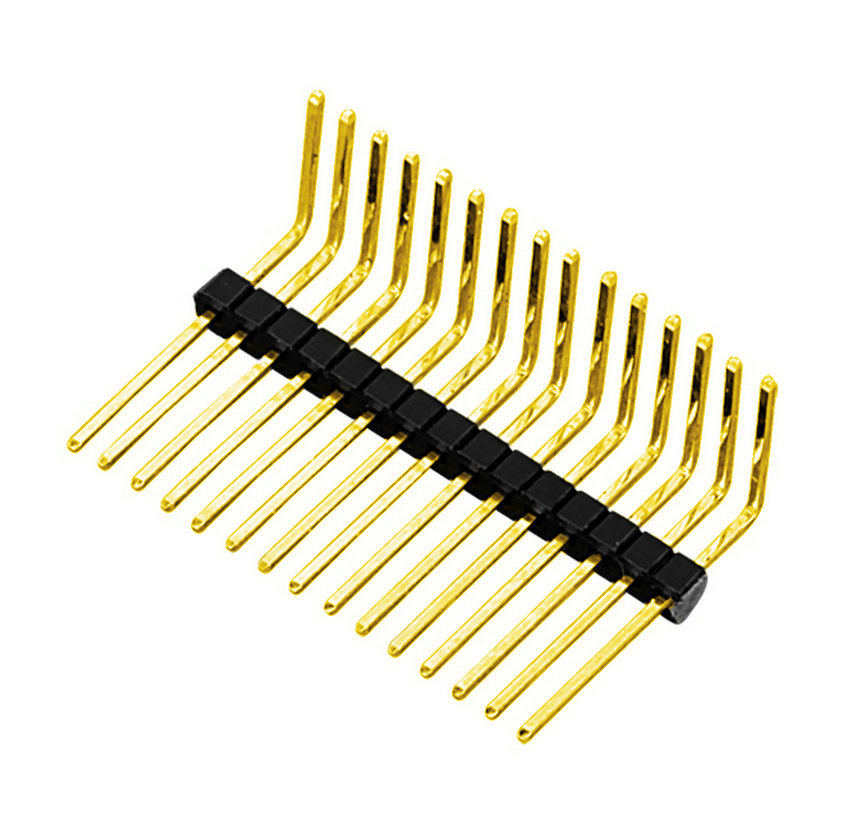 PH1.0mm Pin Header H=1.0mm Single Row Right Angle Type 